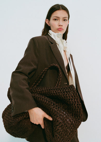 Natural fibre maxi bag