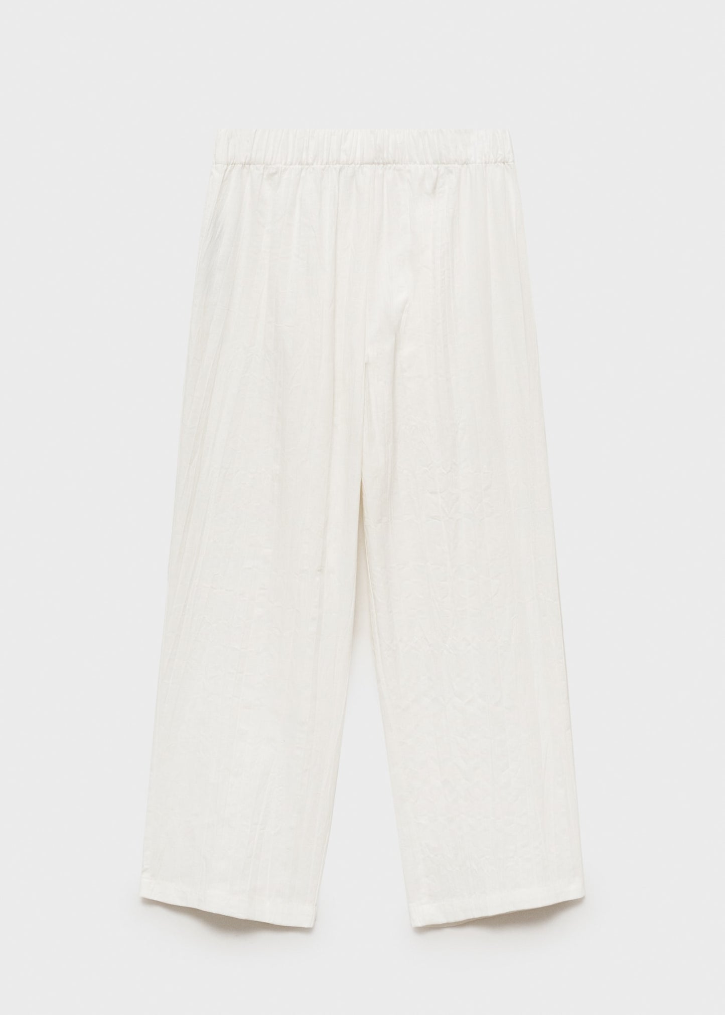 Linen-blend culotte suit trousers