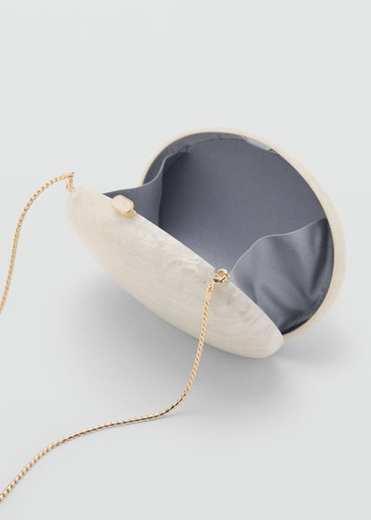 Oval clutch bag