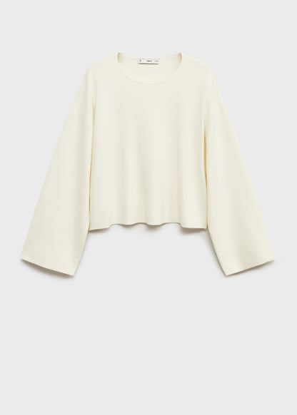Oversized sleeve knitted jersey