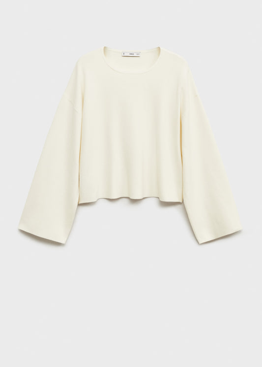 Oversized sleeve knitted jersey