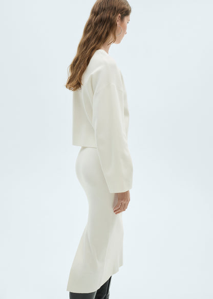 Oversized sleeve knitted jersey