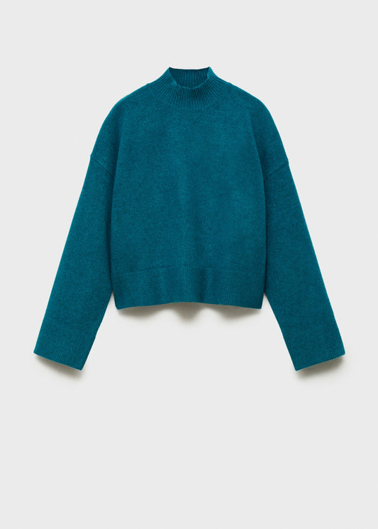 Perkins neck knitted sweater