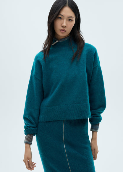 Perkins neck knitted sweater