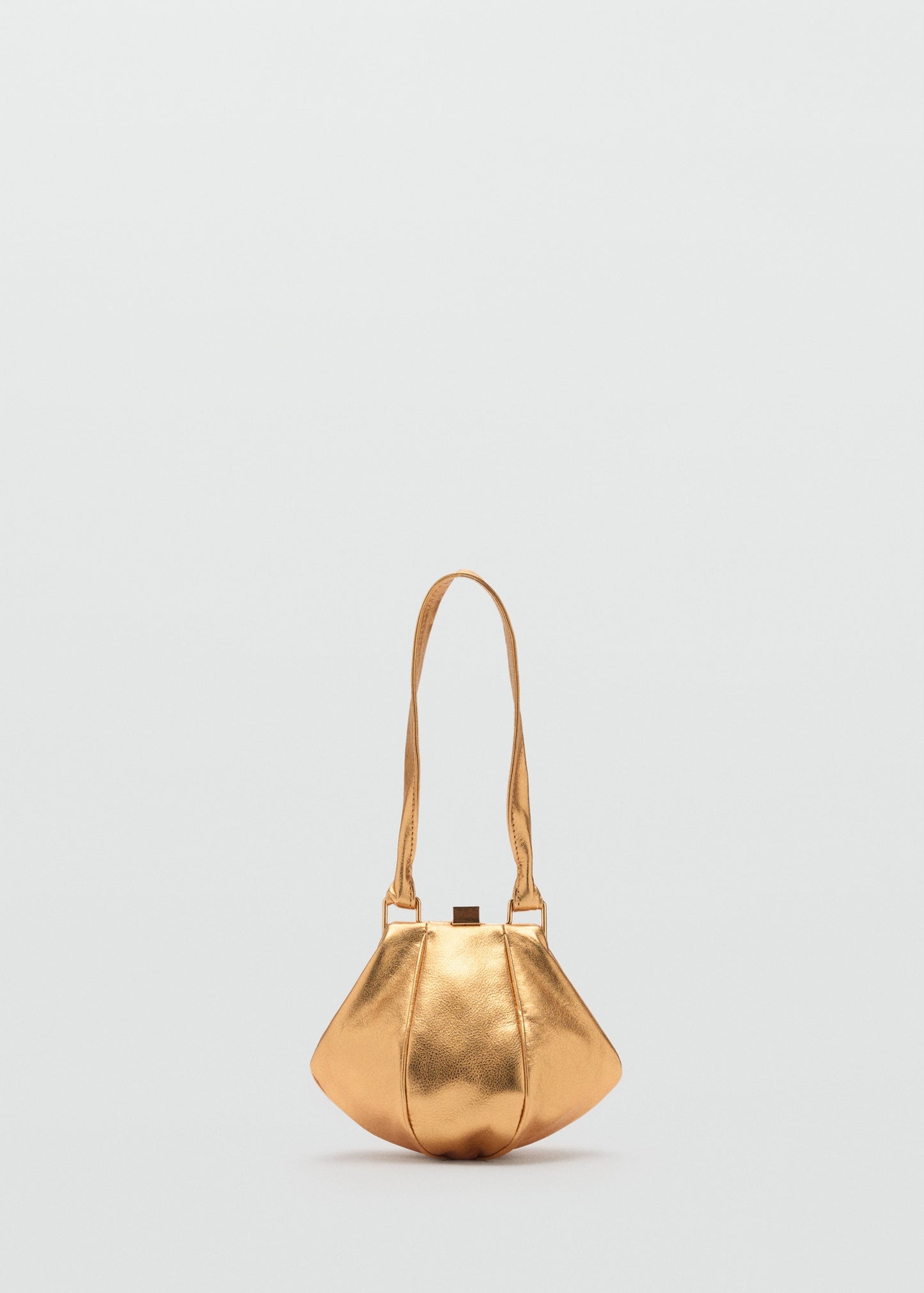 100% metallic leather bag