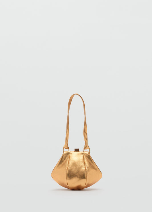 100% metallic leather bag