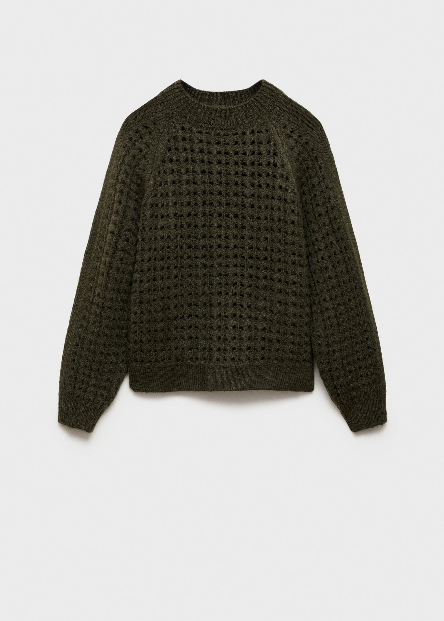 Openwork knit sweater