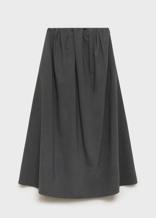 A-line pleated skirt