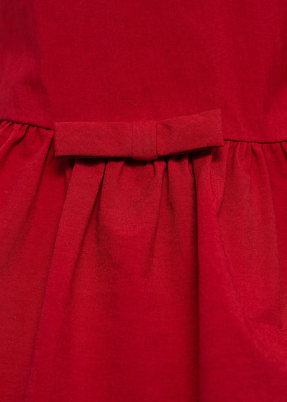 Ruffle dress with thin straps