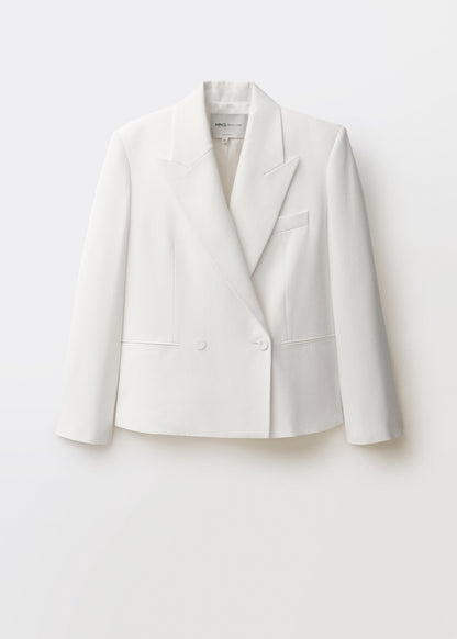 Oversized double-breasted suit jacket