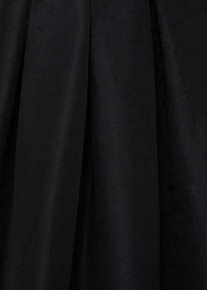 Flared skirt with pleated detail