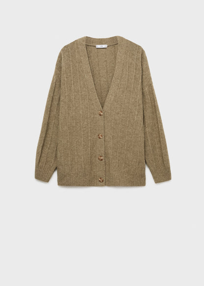 Buttoned long cardigan