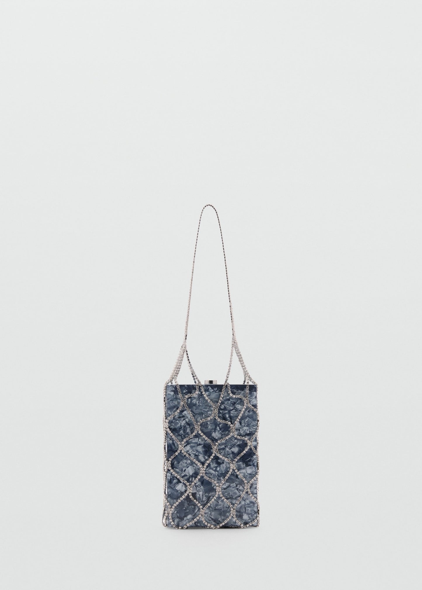 Crystal mesh handbag