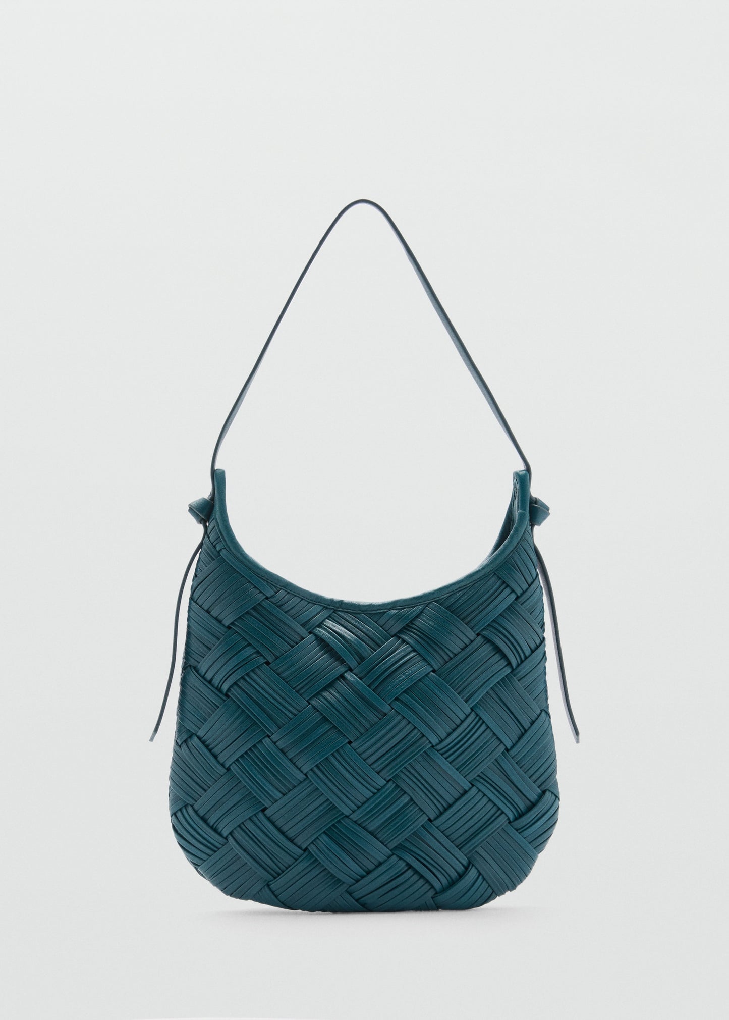 Braided leather bag