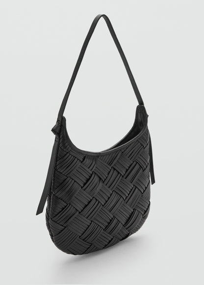 100% braided leather bag