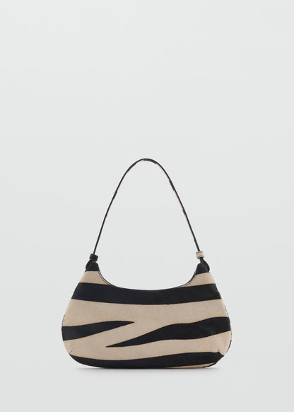 100% zebra leather bag