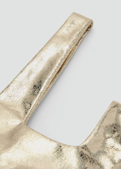 Metallic handbag