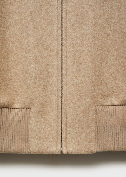 Cropped sweatshirt with zip
