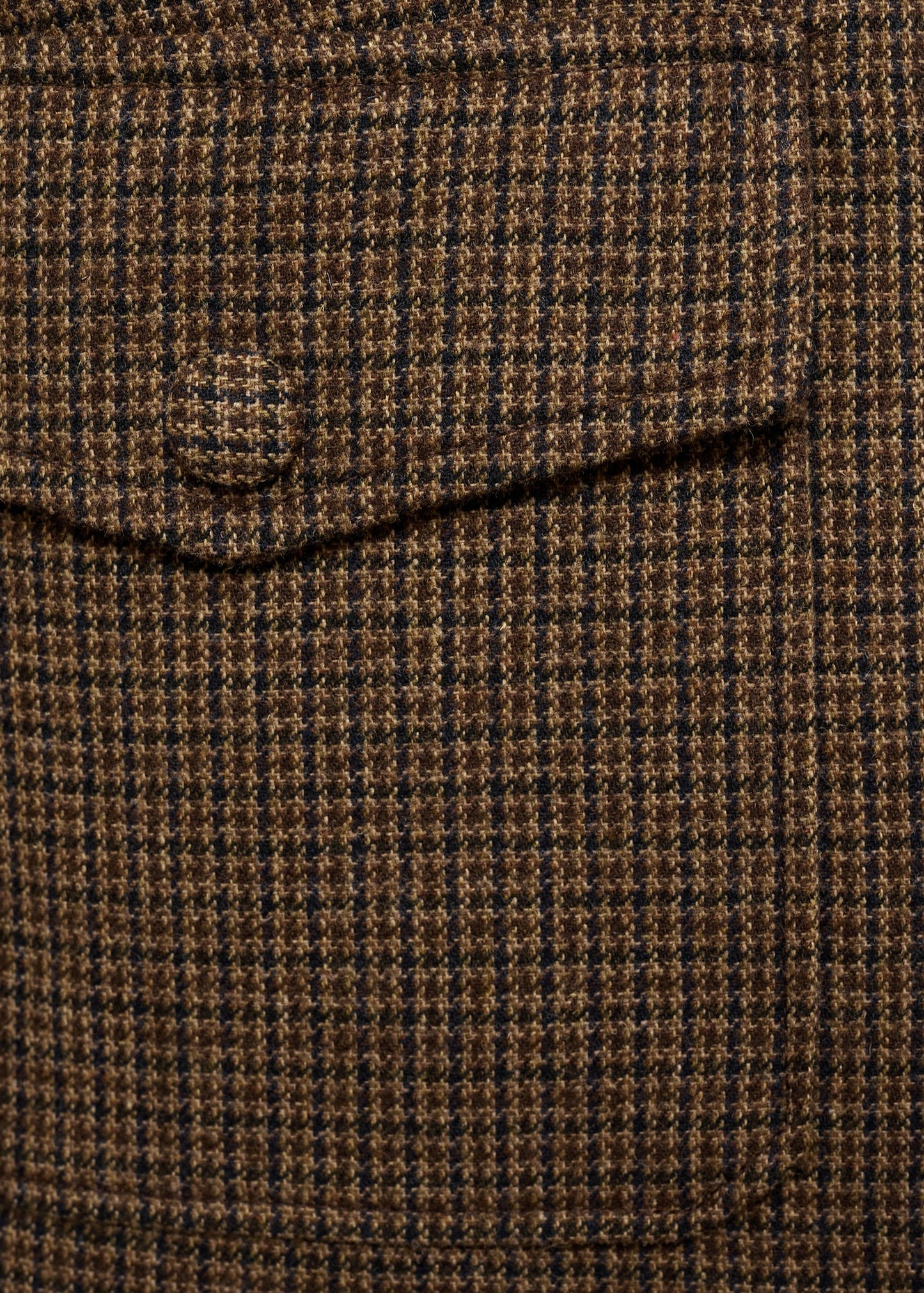 Checked wool-blend jacket