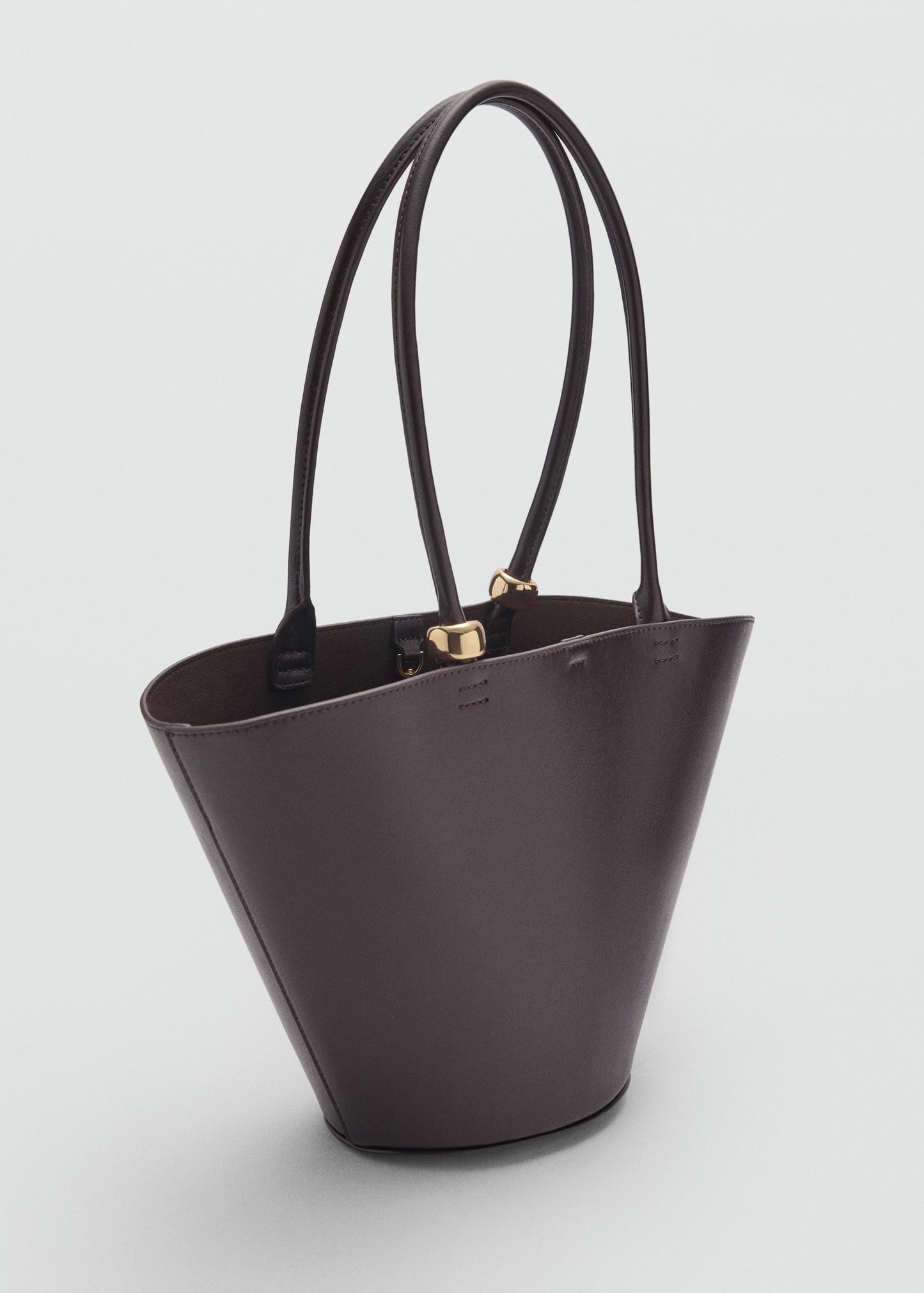 Shopper bag with metallic detail