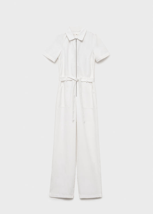 Denim jumpsuit belt