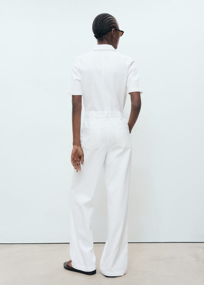 Denim jumpsuit belt