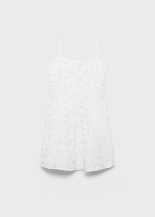 Short floral textured dress