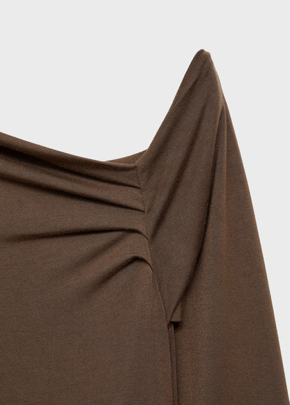 Asymmetric belt jumpsuit