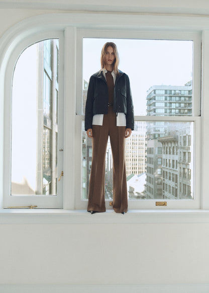 Asymmetric belt jumpsuit
