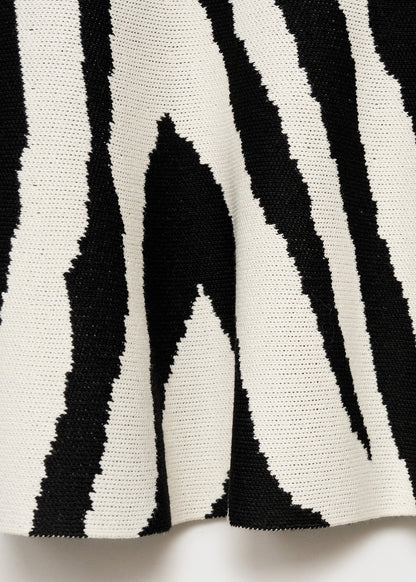 Zebra strapless top
