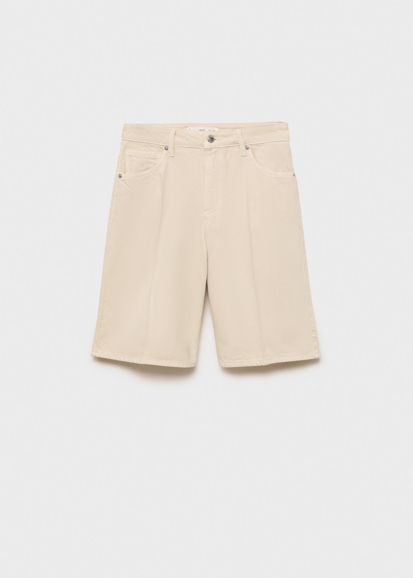 High-waisted straight jorts