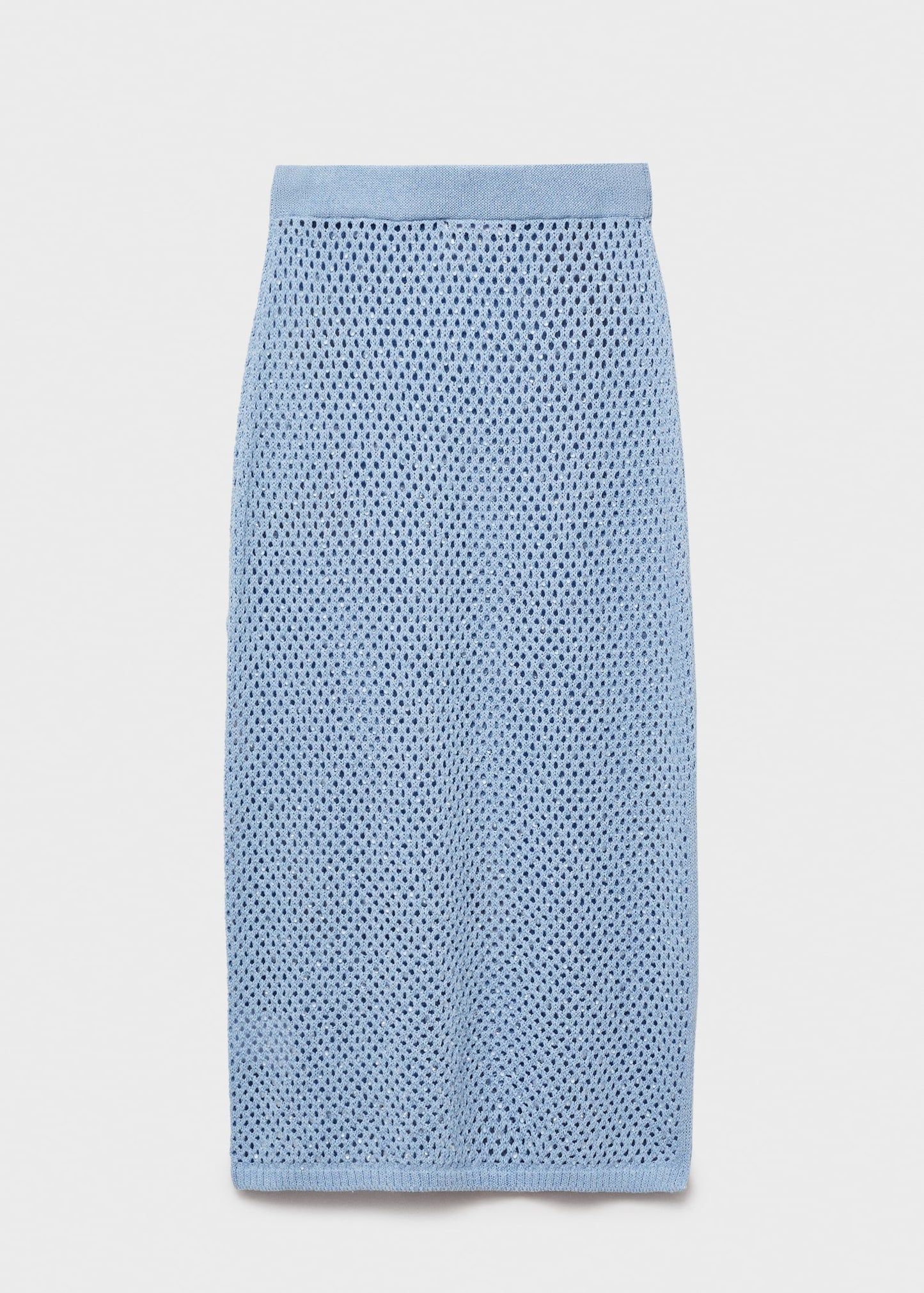 Knitted skirt with rhinestone detail