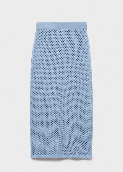 Knitted skirt with rhinestone detail
