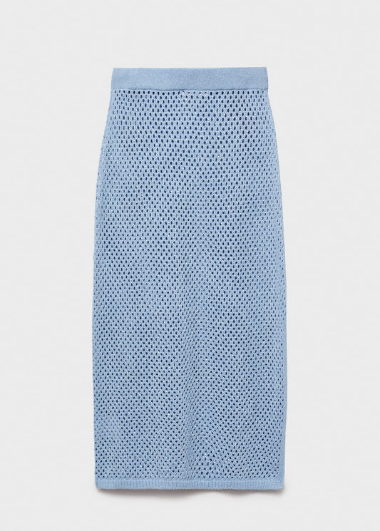 Knitted skirt with rhinestone detail