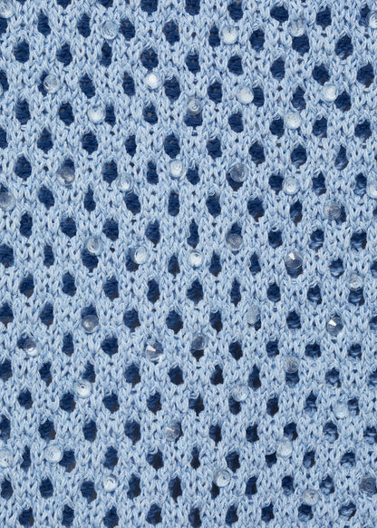 Knitted skirt with rhinestone detail