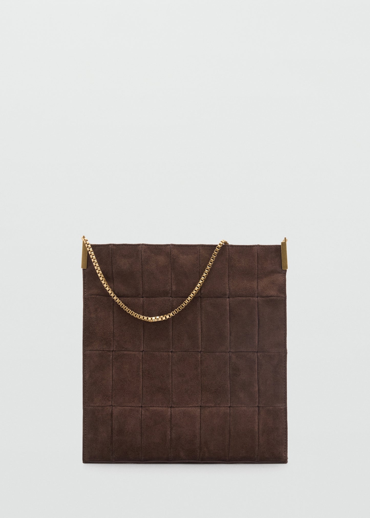 Suede Clutch Bag