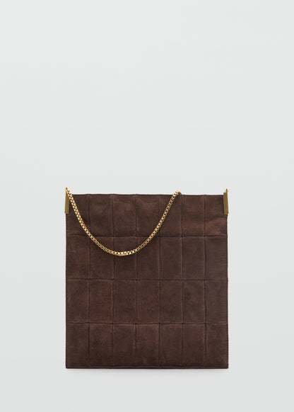 Suede Clutch Bag