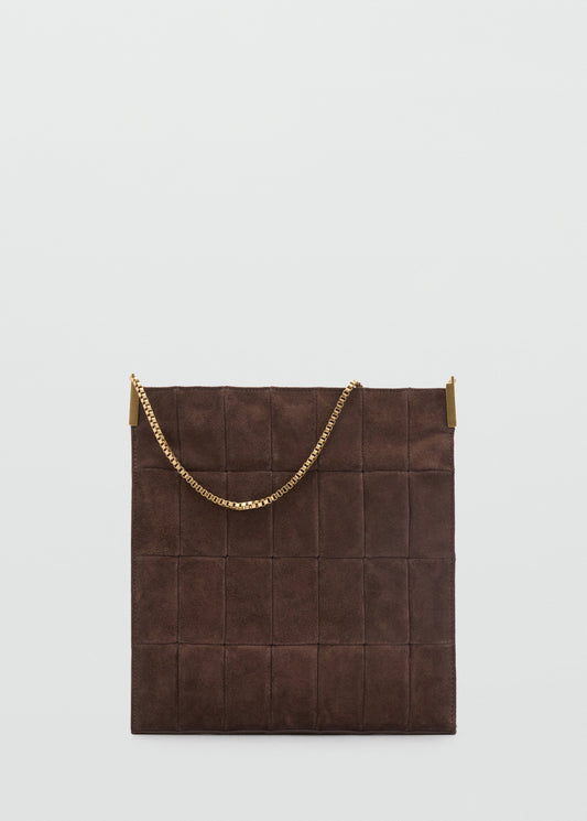 Suede Clutch Bag