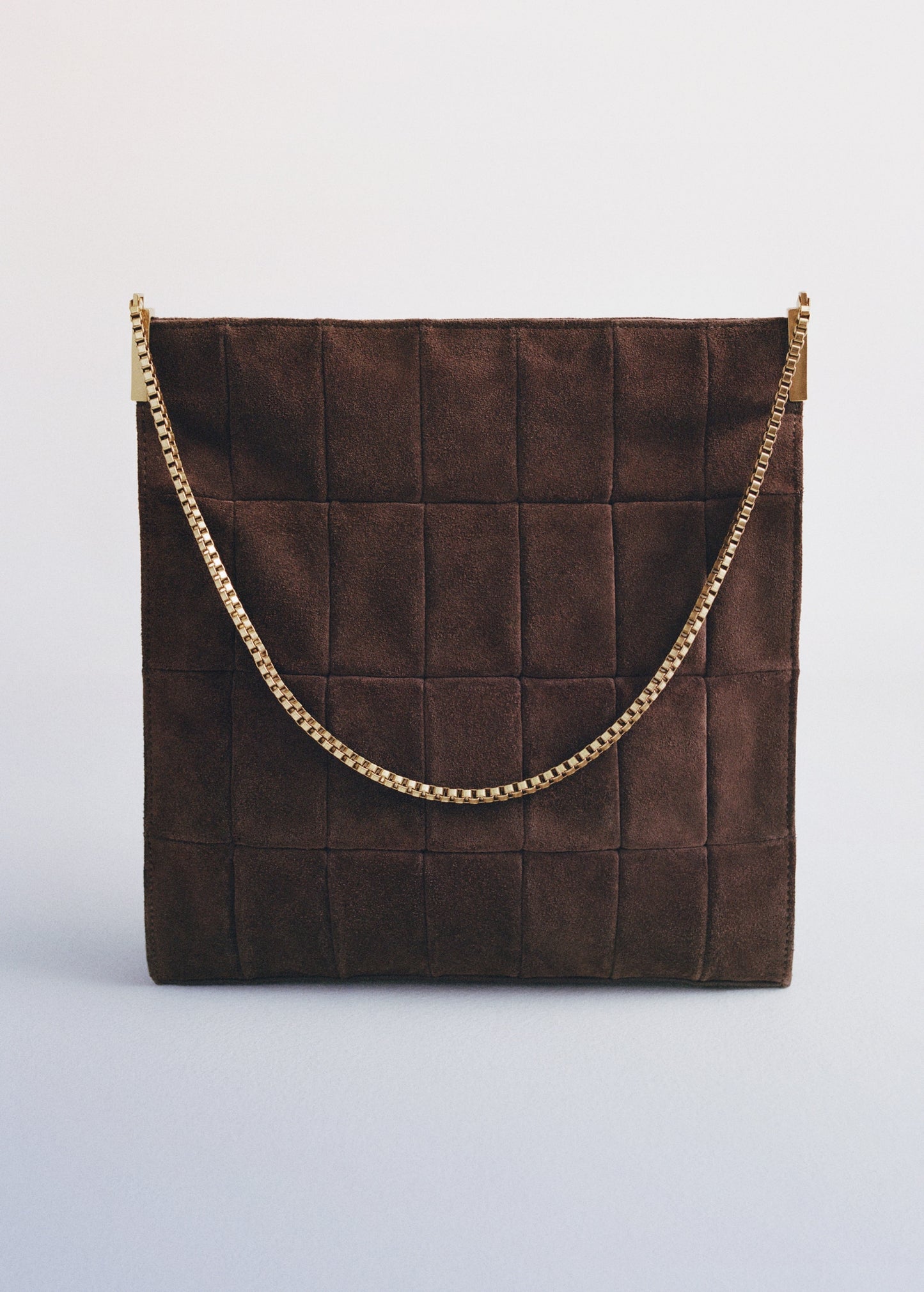 Suede Clutch Bag