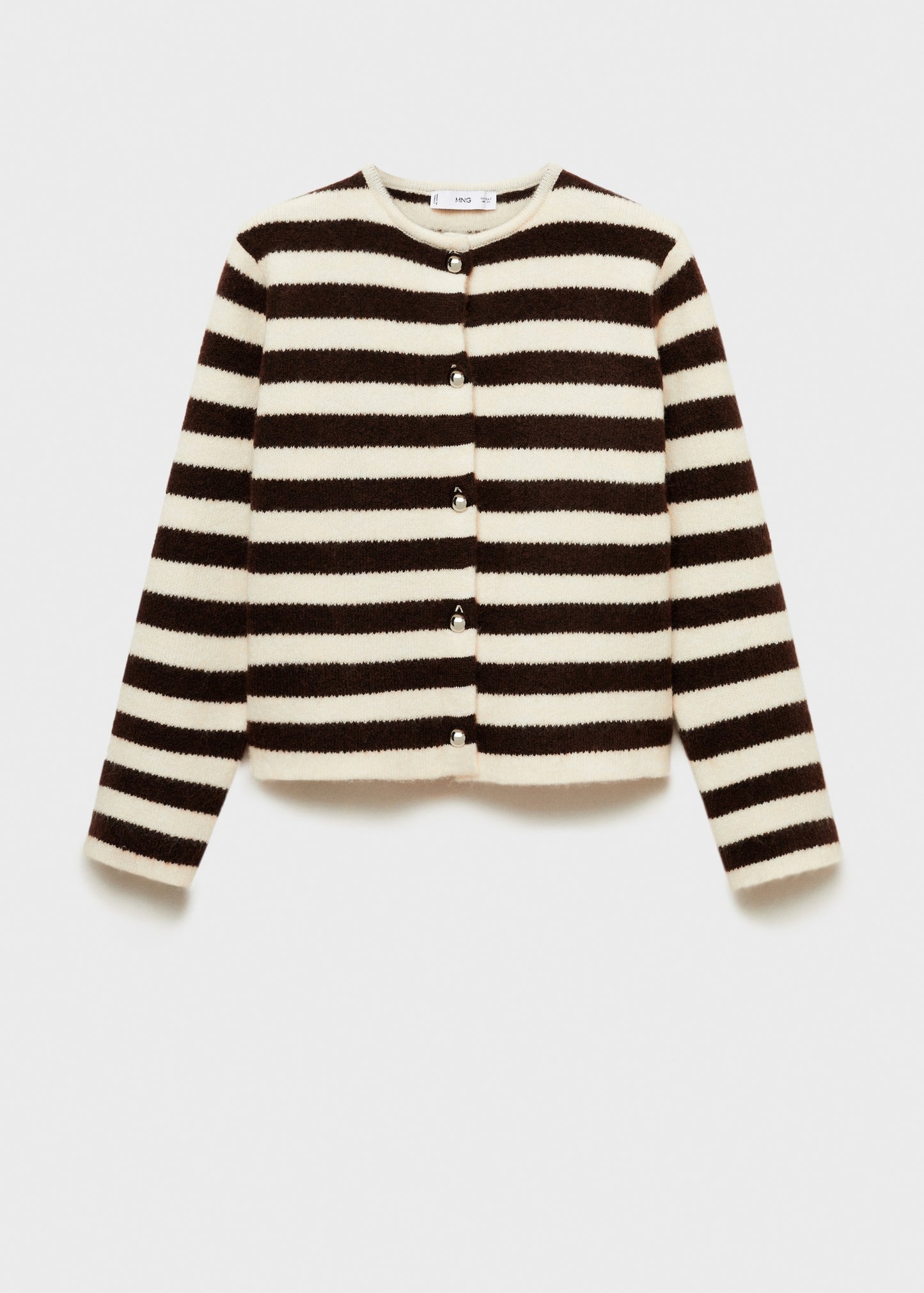 Striped cardigan with buttons