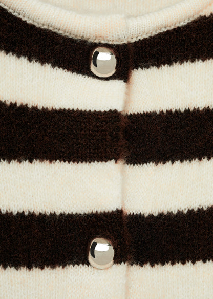 Striped cardigan with buttons