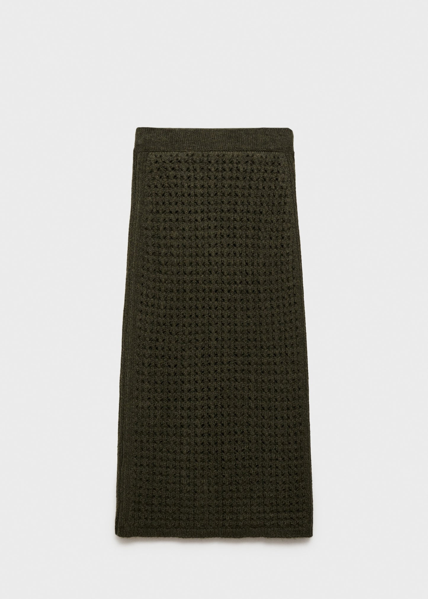 Openwork knitted skirt