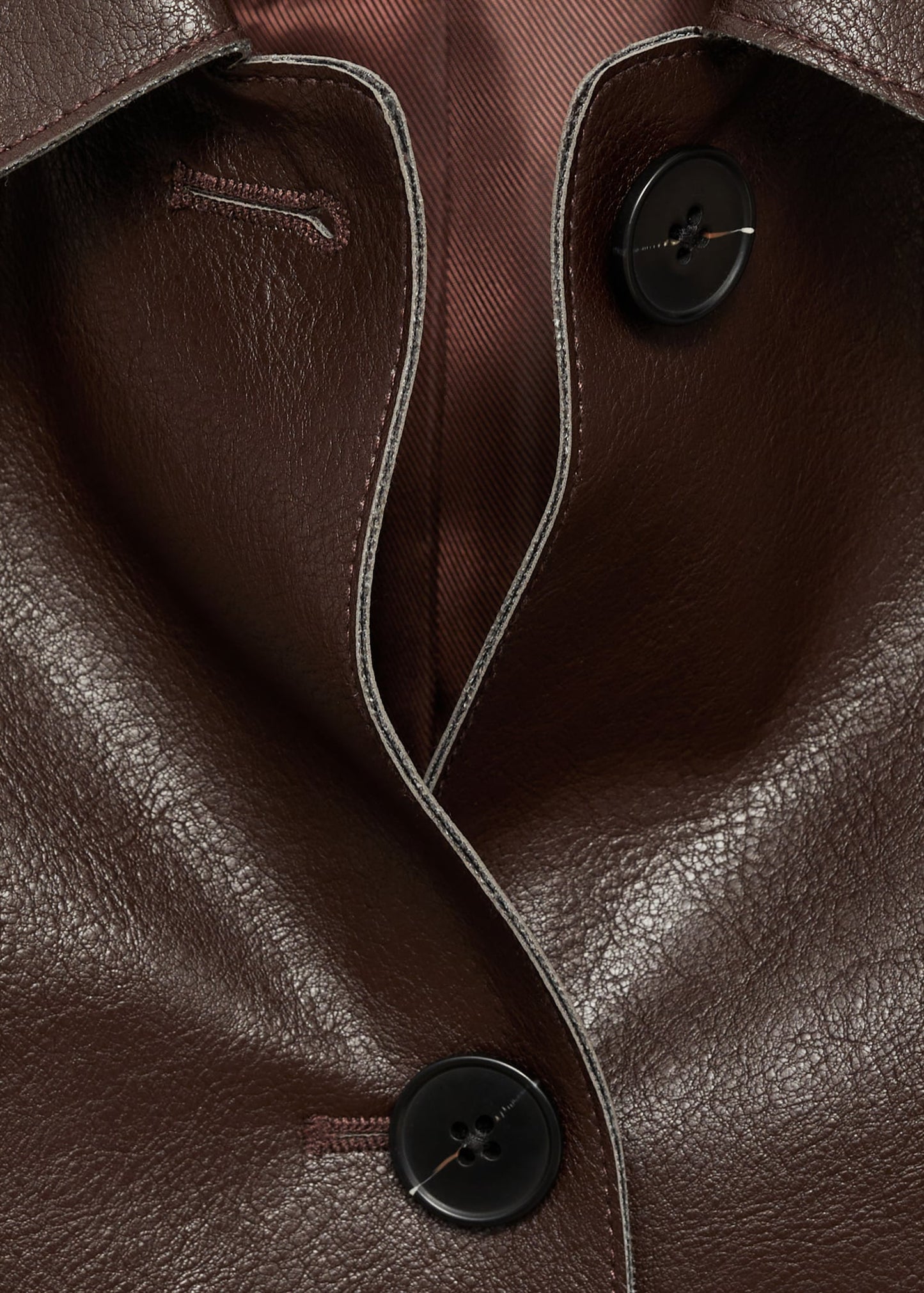 Leather-effect jacket with pockets