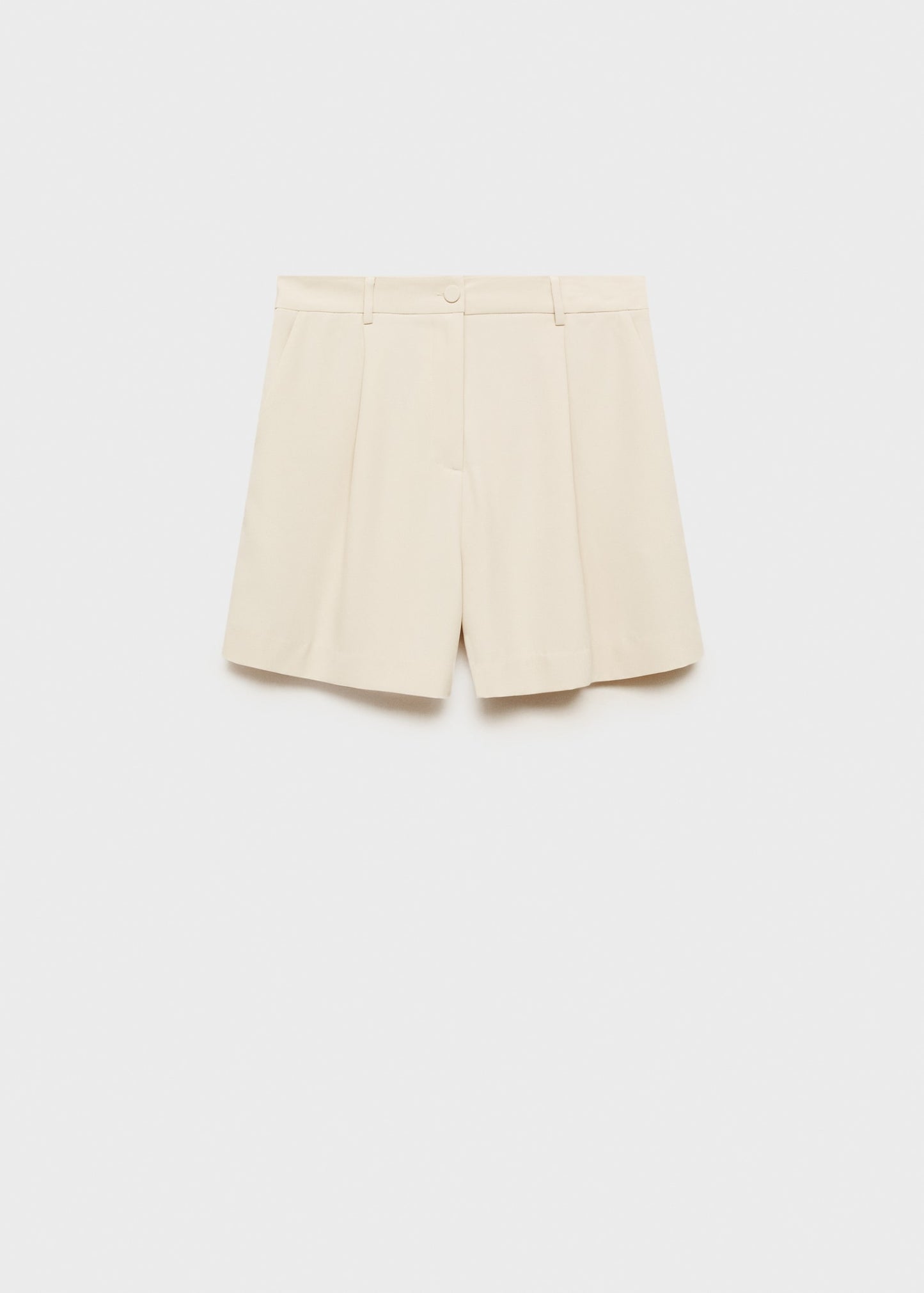 High-waisted suit shorts