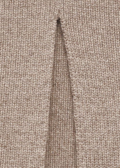 Wool-blend midi-skirt