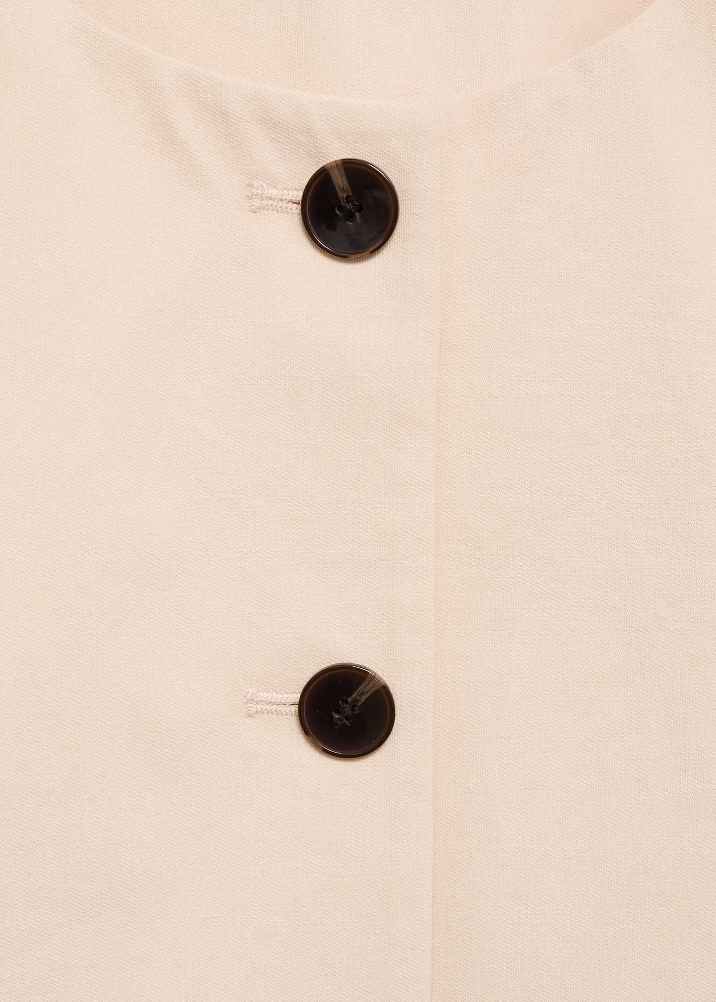 Cotton crop top with buttons