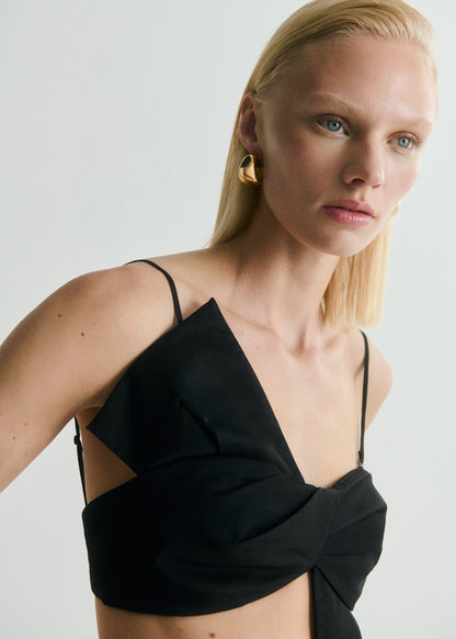 Bow design crop top
