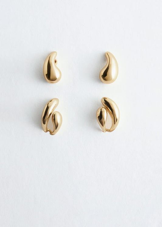 Dome Earrings Set