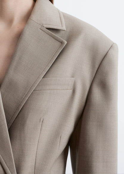 Tapered  Merino-Wool Blazer