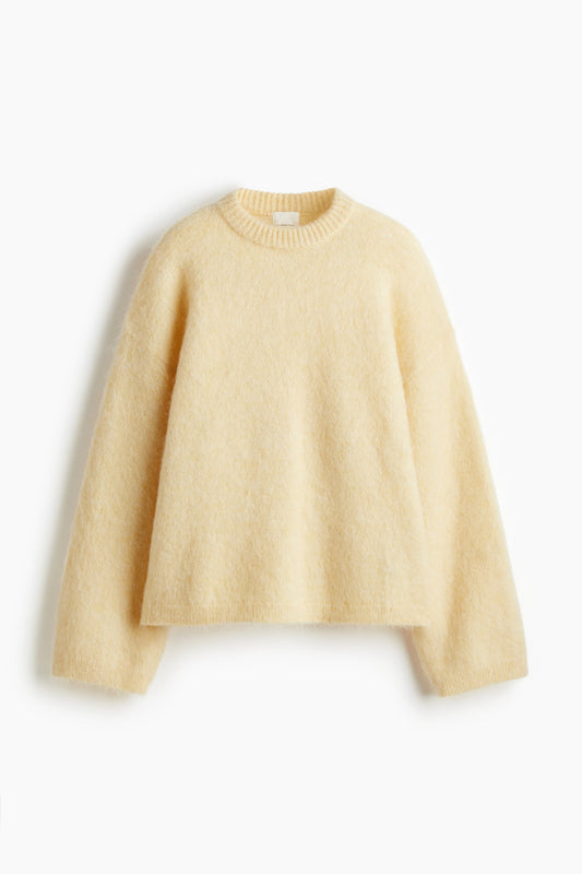 Oversized mohair-blend jumper
